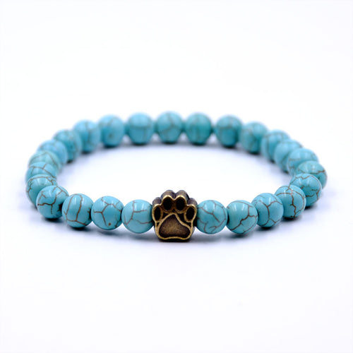 Free Turquoise Paw Bracelet — Gold